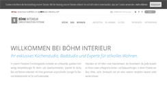 Desktop Screenshot of boehm-interieur.com