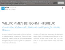 Tablet Screenshot of boehm-interieur.com